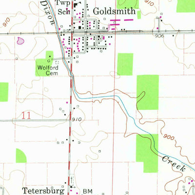 United States Geological Survey Kempton, IN (1960, 24000-Scale) digital map
