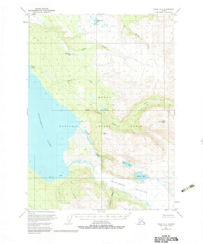 United States Geological Survey Kenai A-2, AK (1951, 63360-Scale) digital map