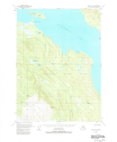 United States Geological Survey Kenai A-3, AK (1951, 63360-Scale) digital map