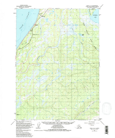United States Geological Survey Kenai A-4, AK (1951, 63360-Scale) digital map
