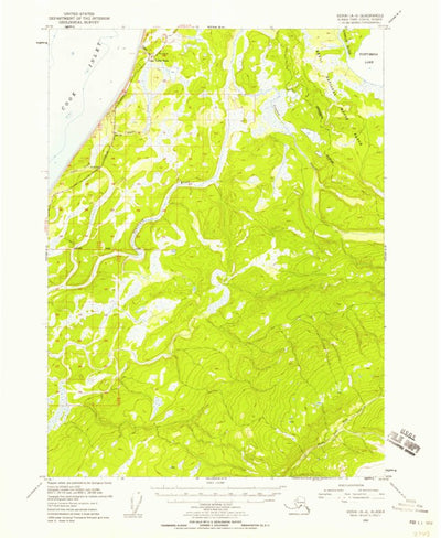 United States Geological Survey Kenai A-4, AK (1952, 63360-Scale) digital map