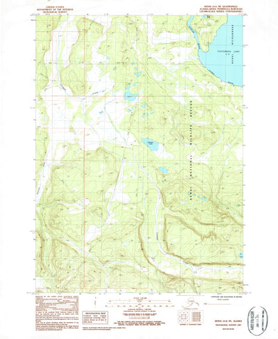 United States Geological Survey Kenai A-4 NE, AK (1987, 25000-Scale) digital map