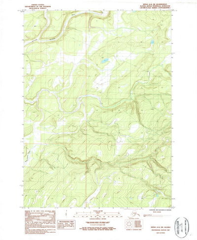 United States Geological Survey Kenai A-4 SW, AK (1987, 25000-Scale) digital map