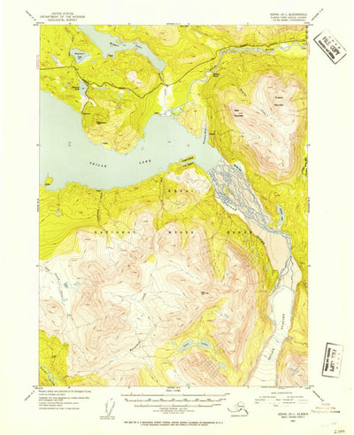 United States Geological Survey Kenai B-1, AK (1952, 63360-Scale) digital map