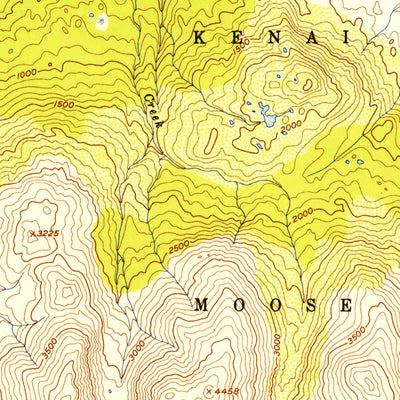 United States Geological Survey Kenai B-1, AK (1952, 63360-Scale) digital map