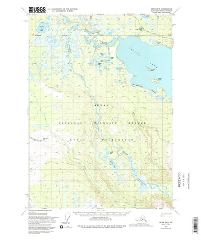 United States Geological Survey Kenai B-2, AK (1951, 63360-Scale) digital map