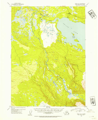 United States Geological Survey Kenai B-2, AK (1952, 63360-Scale) digital map
