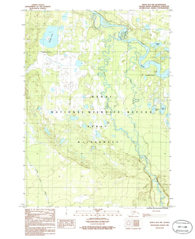 United States Geological Survey Kenai B-2 NW, AK (1986, 25000-Scale) digital map