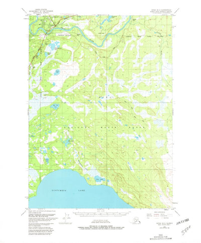 United States Geological Survey Kenai B-3, AK (1950, 63360-Scale) digital map
