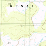 United States Geological Survey Kenai B-3 NE, AK (1986, 25000-Scale) digital map