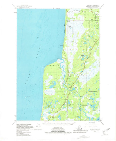 United States Geological Survey Kenai B-4, AK (1951, 63360-Scale) digital map