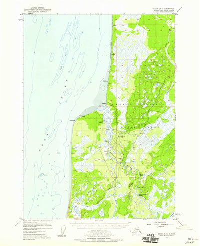 United States Geological Survey Kenai B-4, AK (1952, 63360-Scale) digital map