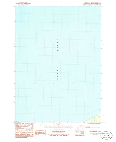 United States Geological Survey Kenai B-4 NW, AK (1986, 25000-Scale) digital map