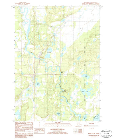United States Geological Survey Kenai B-4 SE, AK (1986, 25000-Scale) digital map