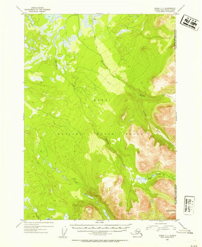United States Geological Survey Kenai C-1, AK (1952, 63360-Scale) digital map