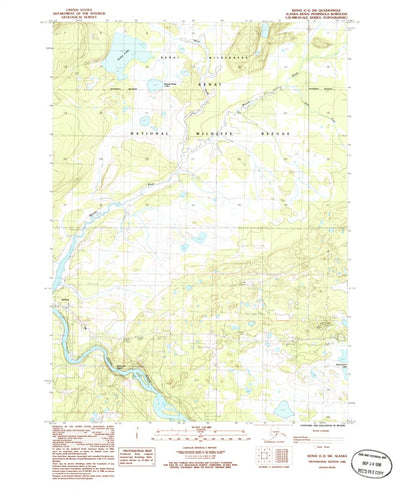 United States Geological Survey Kenai C-2 SW, AK (1986, 25000-Scale) digital map