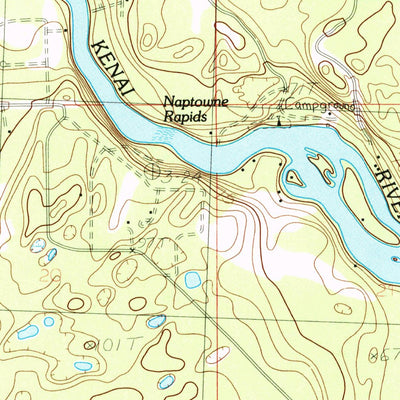 United States Geological Survey Kenai C-2 SW, AK (1986, 25000-Scale) digital map