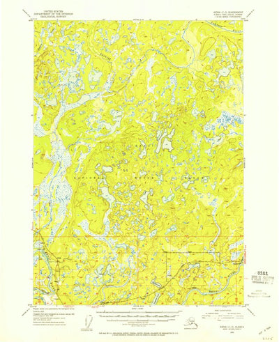 United States Geological Survey Kenai C-3, AK (1952, 63360-Scale) digital map