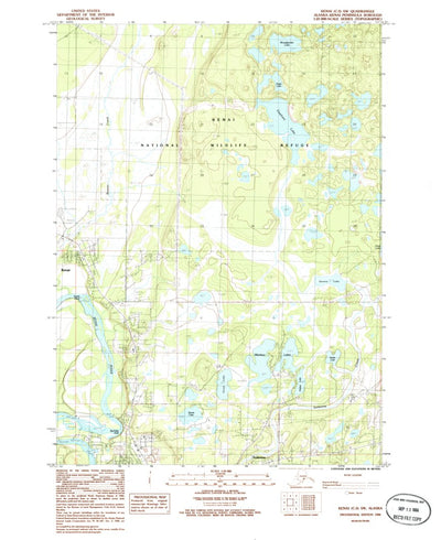 United States Geological Survey Kenai C-3 SW, AK (1986, 25000-Scale) digital map