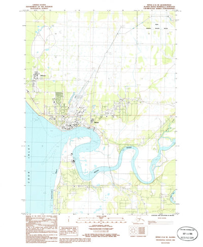United States Geological Survey Kenai C-4 SE, AK (1986, 25000-Scale) digital map