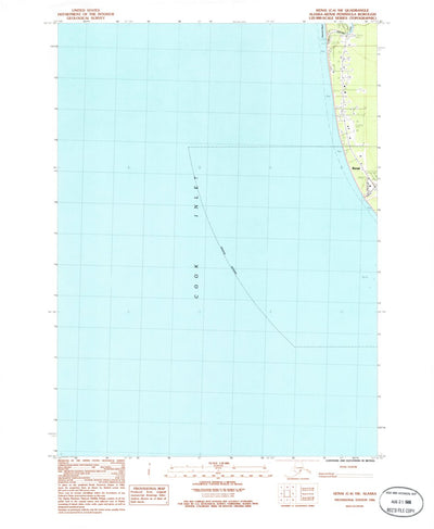 United States Geological Survey Kenai C-4 SW, AK (1986, 25000-Scale) digital map