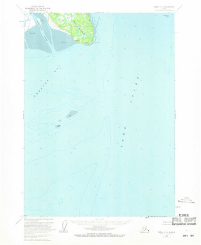 United States Geological Survey Kenai C-5, AK (1958, 63360-Scale) digital map