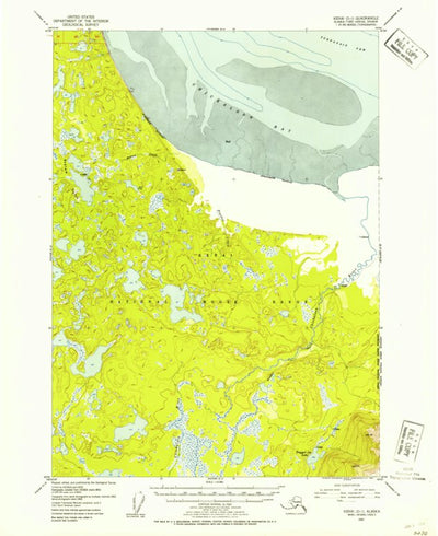 United States Geological Survey Kenai D-1, AK (1952, 63360-Scale) digital map