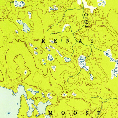 United States Geological Survey Kenai D-1, AK (1952, 63360-Scale) digital map