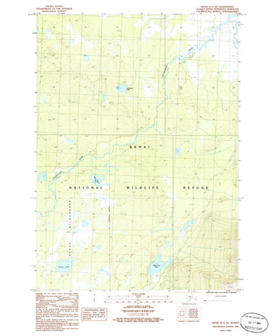 United States Geological Survey Kenai D-1 SE, AK (1986, 25000-Scale) digital map