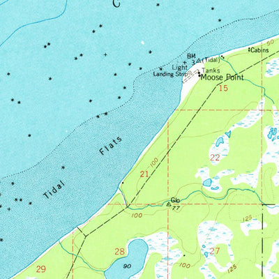United States Geological Survey Kenai D-2, AK (1951, 63360-Scale) digital map