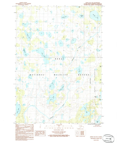 United States Geological Survey Kenai D-2 SW, AK (1986, 25000-Scale) digital map