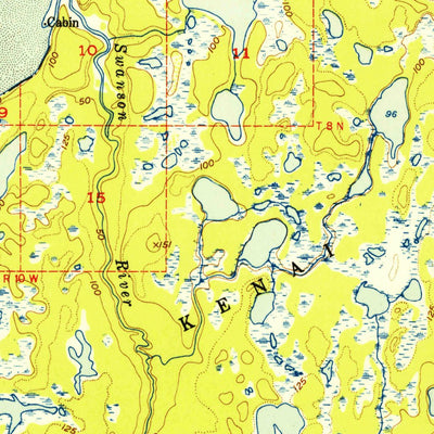 United States Geological Survey Kenai D-3, AK (1952, 63360-Scale) digital map