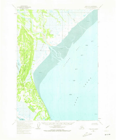 United States Geological Survey Kenai D-5, AK (1958, 63360-Scale) digital map