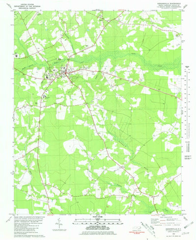 United States Geological Survey Kenansville, NC (1980, 24000-Scale) digital map