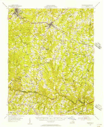 United States Geological Survey Kenbridge, VA (1955, 62500-Scale) digital map