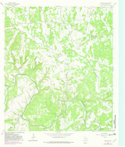 United States Geological Survey Kendalia, TX (1964, 24000-Scale) digital map