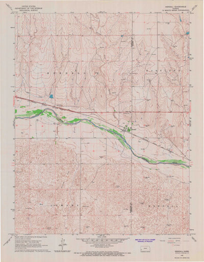 United States Geological Survey Kendall, KS (1966, 24000-Scale) digital map