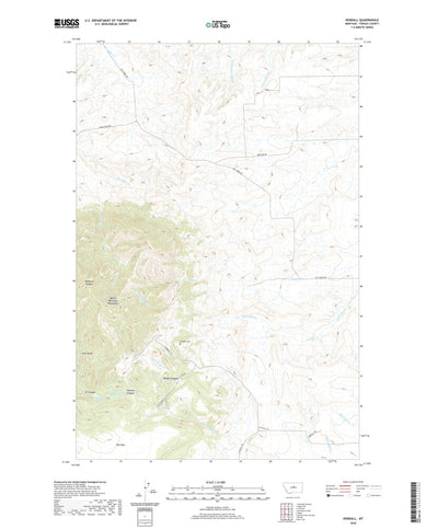 United States Geological Survey Kendall, MT (2020, 24000-Scale) digital map