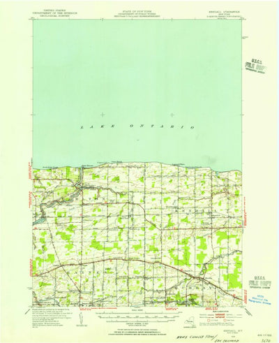United States Geological Survey Kendall, NY (1949, 62500-Scale) digital map