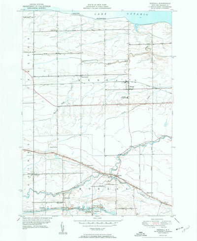 United States Geological Survey Kendall, NY (1951, 24000-Scale) digital map