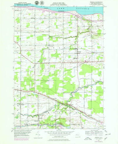 United States Geological Survey Kendall, NY (1978, 24000-Scale) digital map