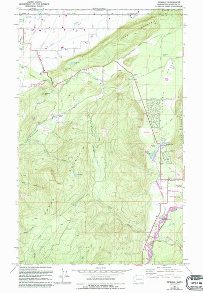 United States Geological Survey Kendall, WA (1972, 24000-Scale) digital map
