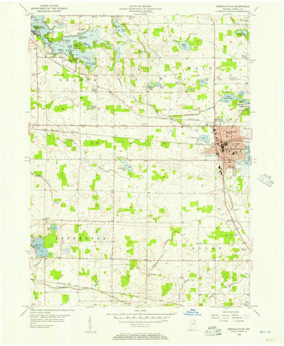 United States Geological Survey Kendallville, IN (1955, 24000-Scale) digital map
