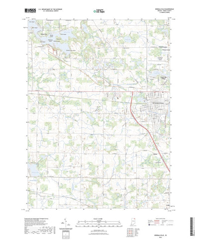 United States Geological Survey Kendallville, IN (2022, 24000-Scale) digital map