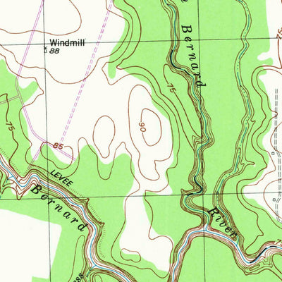 United States Geological Survey Kendleton, TX (1953, 24000-Scale) digital map