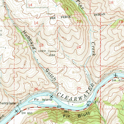 United States Geological Survey Kendrick, ID (1961, 62500-Scale) digital map