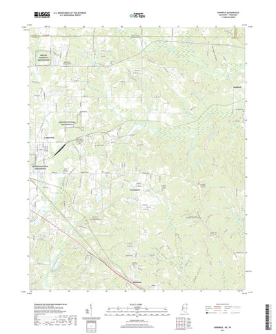 United States Geological Survey Kendrick, MS (2021, 24000-Scale) digital map