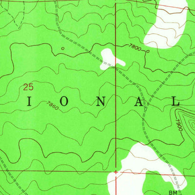 United States Geological Survey Kendrick Peak, AZ (1966, 24000-Scale) digital map