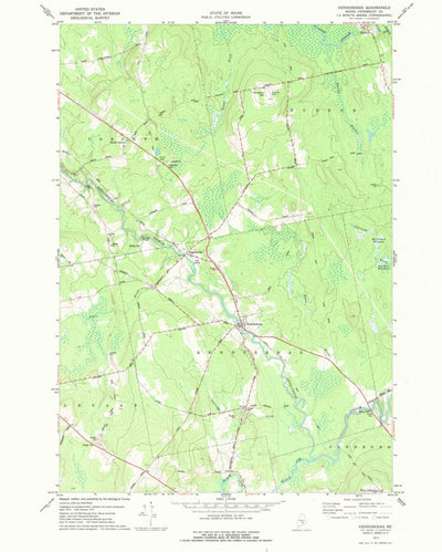 United States Geological Survey Kenduskeag, ME (1977, 24000-Scale) digital map