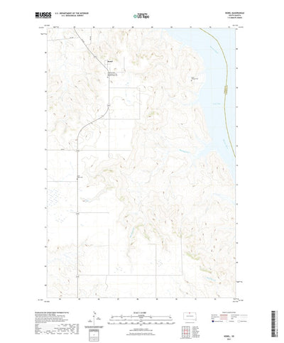 United States Geological Survey Kenel, SD (2021, 24000-Scale) digital map